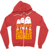 cant scare me im sales engineer halloween Zipper Hoodie