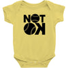 not ok baseball Baby Onesie