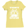 guitar god t shirt personalised guitarists Ladies Fitted T-Shirt