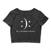 schrodinger's emoticon Crop Top