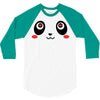 panda face 3/4 Sleeve Shirt