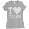 i love jogging Ladies Fitted T-Shirt