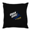 swan dive Throw Pillow
