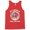 halloween my labrador rides shotgun Tank Top