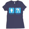 your girlfriend my girlfriend mens funny t shirt Ladies Fitted T-Shirt