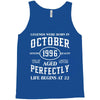 legends were born in october genuıne 1996 qualıty one kind of aged l Tank Top