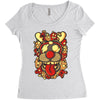 deer and monster Women's Triblend Scoop T-shirt