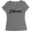 chicana with rose Women's Triblend Scoop T-shirt