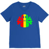 rasta skull and crossbones V-Neck Tee