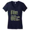 10 kinds of people binary Women's V-Neck T-Shirt