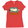 tv addict Ladies Fitted T-Shirt