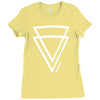 summer men casual triangle Ladies Fitted T-Shirt