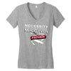 necessity is the mother Women's V-Neck T-Shirt