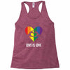 Love is Love Heart Racerback Tank