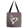 music heart rock baseball jersey Tote Bags