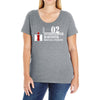 case ih farm center line Ladies Curvy T-Shirt