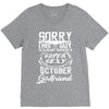 This Guy Is Taken By A Super Sexy October Girlfriend V-Neck Tee