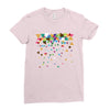 Flying Paper Planes Ladies Fitted T-Shirt