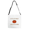 due in october Adjustable Strap Totes