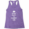 stay puft and carry on Racerback Tank