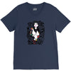 girl snake skull V-Neck Tee
