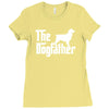 the dogfather english springer spaniel white Ladies Fitted T-Shirt