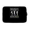 money over bitches graphic Laptop sleeve