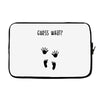 Guess What Baby Inside Pregnancy Announcement Laptop sleeve