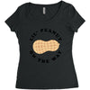 Little Peanut on the Way Women's Triblend Scoop T-shirt