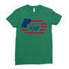 happy 4th of july Ladies Fitted T-Shirt