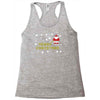 santa peeing merry christmas Racerback Tank