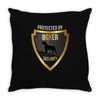 protected by boxer security Throw Pillow