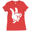 peace sign Ladies Fitted T-Shirt