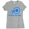 my boys can swim Ladies Fitted T-Shirt