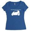 only smarties have the answer'   funny Women's Triblend Scoop T-shirt