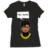 hey auntie killmonger Ladies Fitted T-Shirt