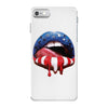 lips  independence day flag america patriotic iPhone 7 Case