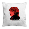 Red Sparrow Throw Pillow