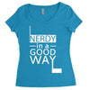 nerdy in a good way 2 Women's Triblend Scoop T-shirt