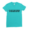 clients think i'm working web site Ladies Fitted T-Shirt