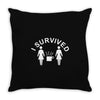 rude,2 girls 1 cup Throw Pillow