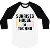 Sunrises House &amp; Techno 3/4 Sleeve Shirt