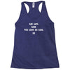 babe you look so cool Racerback Tank