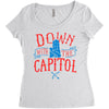down with the capitol Women's Triblend Scoop T-shirt