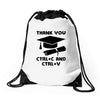 Thank You Ctrl+C And Ctrl+V Drawstring Bags