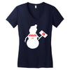 snowman   jake paul   red Women's V-Neck T-Shirt