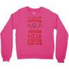 horror movies, pizza and beer Crewneck Sweatshirt