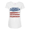 us flag Maternity Scoop Neck T-shirt