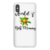 world's best mommy with flowers iPhoneX