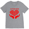 autism mom my heart V-Neck Tee